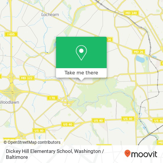 Dickey Hill Elementary School map