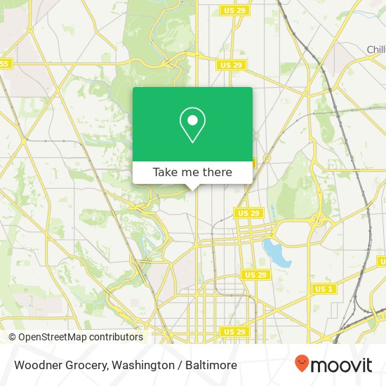 Mapa de Woodner Grocery
