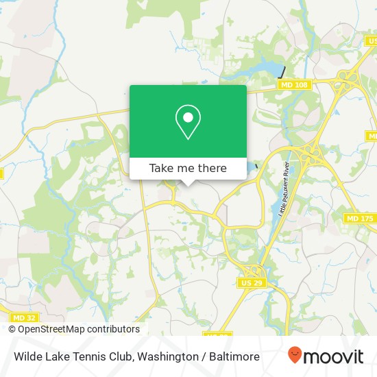 Mapa de Wilde Lake Tennis Club