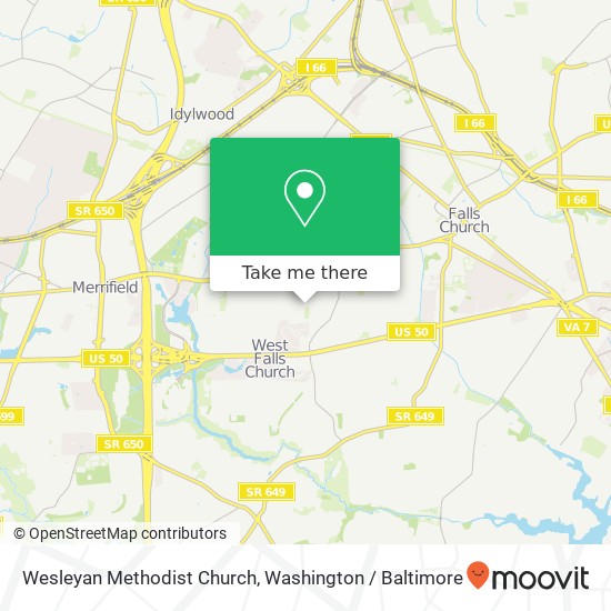 Wesleyan Methodist Church map