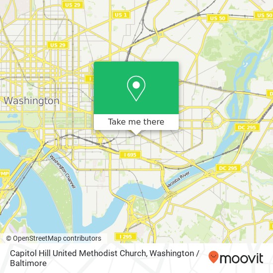 Capitol Hill United Methodist Church map