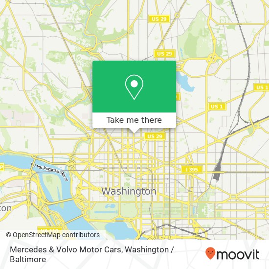 Mercedes & Volvo Motor Cars map