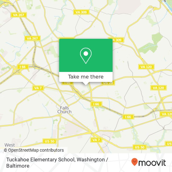 Mapa de Tuckahoe Elementary School