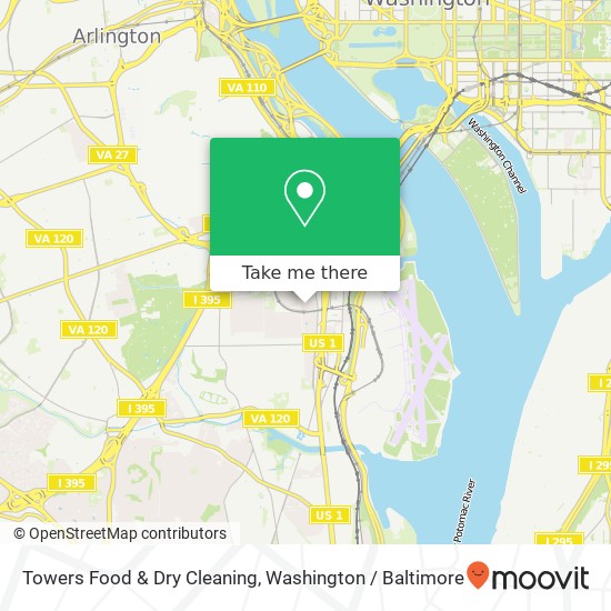 Towers Food & Dry Cleaning map