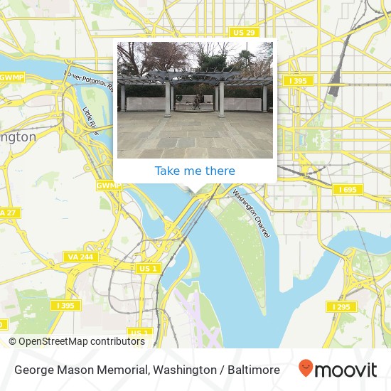 Mapa de George Mason Memorial