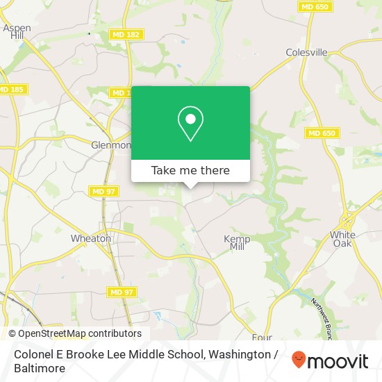 Mapa de Colonel E Brooke Lee Middle School