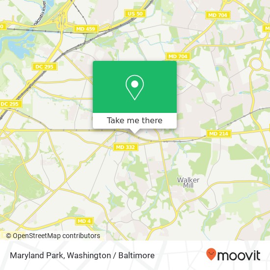 Mapa de Maryland Park