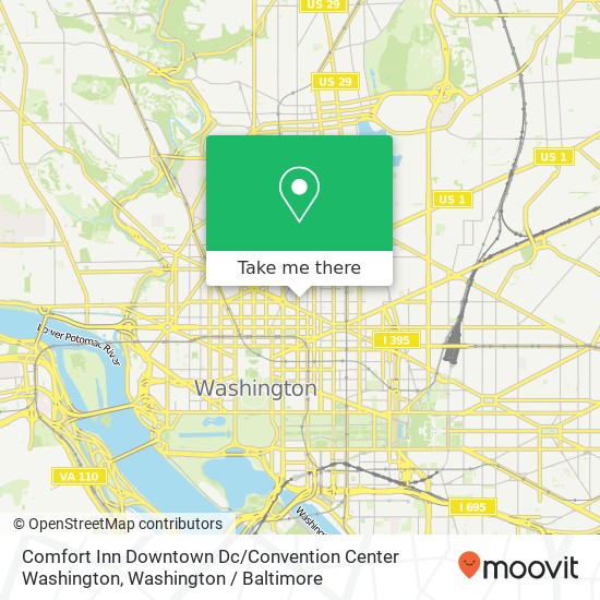 Comfort Inn Downtown Dc / Convention Center Washington map