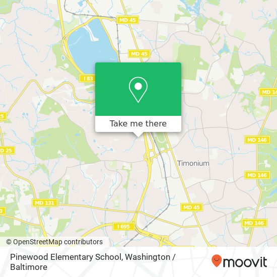 Mapa de Pinewood Elementary School