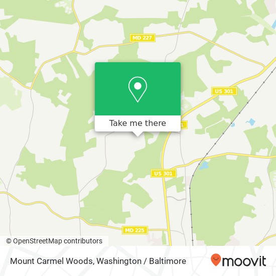 Mount Carmel Woods map
