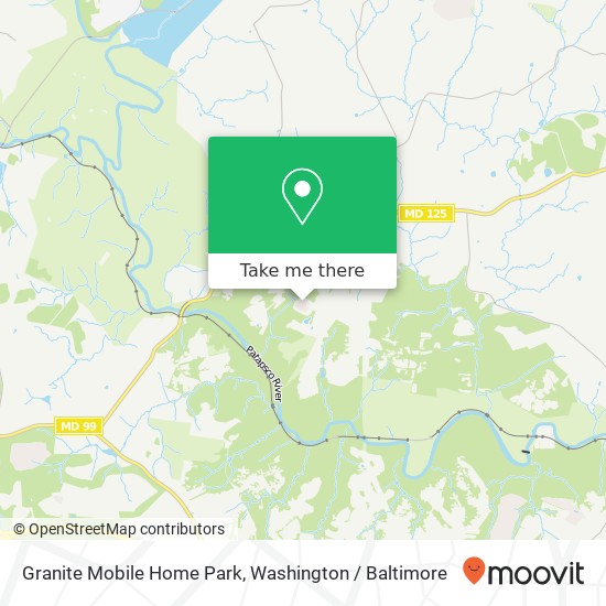 Mapa de Granite Mobile Home Park