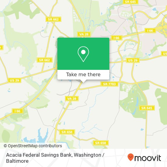 Mapa de Acacia Federal Savings Bank