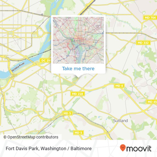 Fort Davis Park map