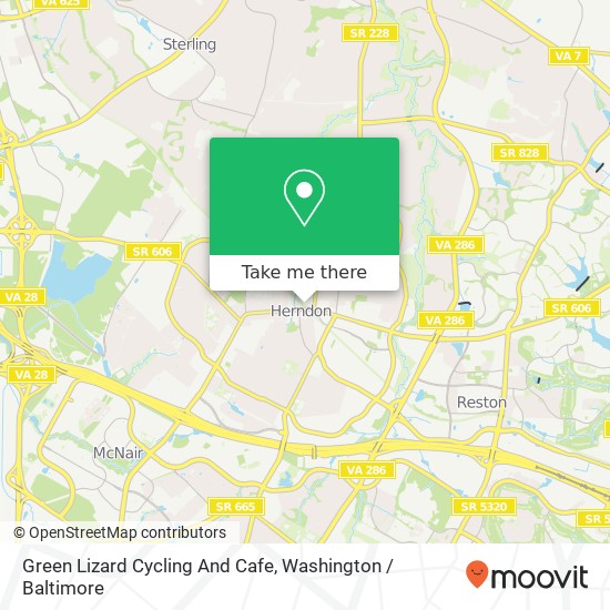 Mapa de Green Lizard Cycling And Cafe