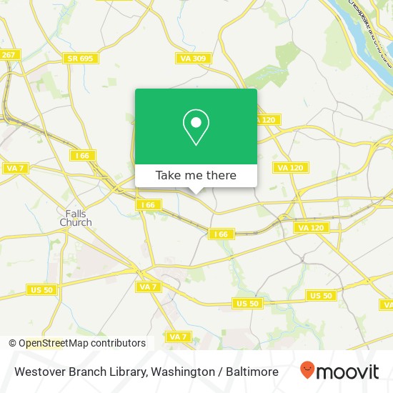 Westover Branch Library map