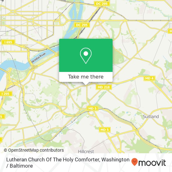 Lutheran Church Of The Holy Comforter map