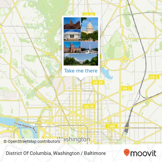 Mapa de District Of Columbia