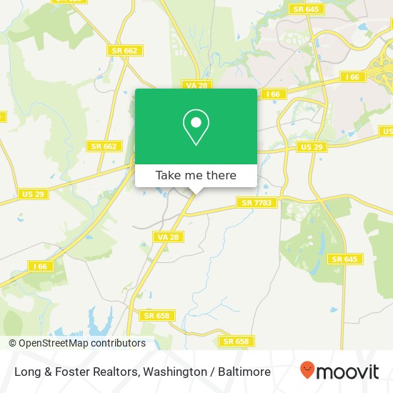 Long & Foster Realtors map