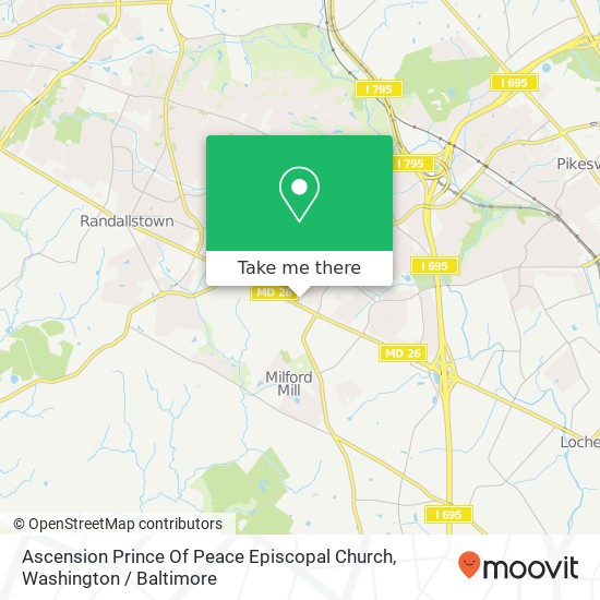 Ascension Prince Of Peace Episcopal Church map