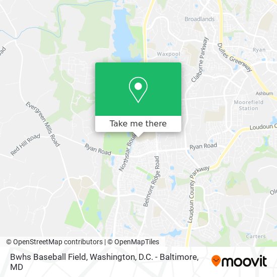 Bwhs Baseball Field map