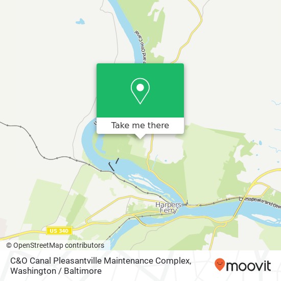 Mapa de C&O Canal Pleasantville Maintenance Complex