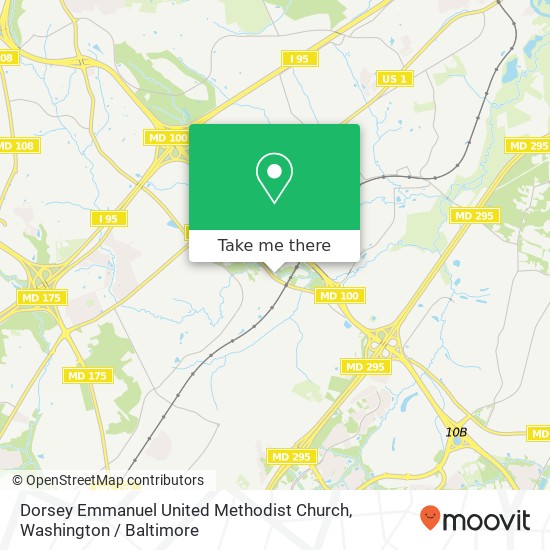 Mapa de Dorsey Emmanuel United Methodist Church
