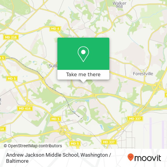 Andrew Jackson Middle School map