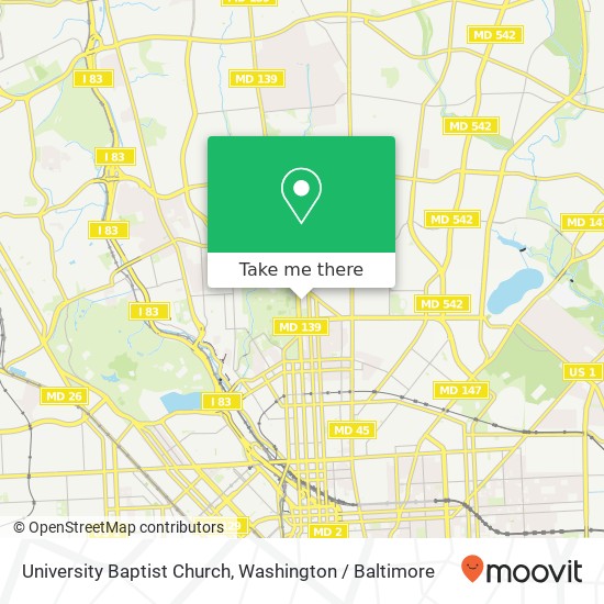 University Baptist Church map