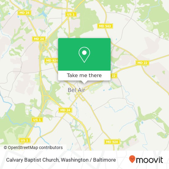 Mapa de Calvary Baptist Church