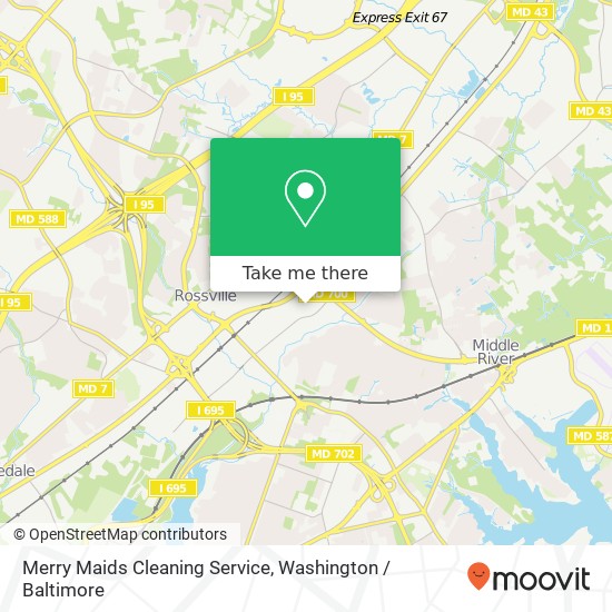 Merry Maids Cleaning Service map