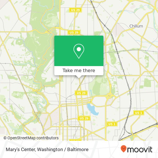 Mary's Center map