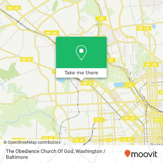 The Obedience Church Of God map