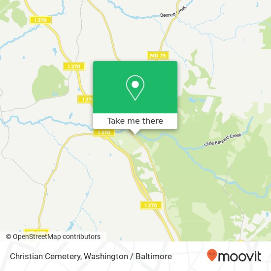 Christian Cemetery map