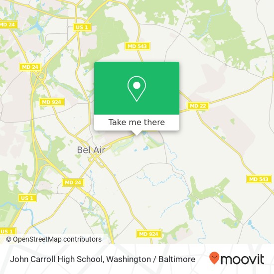 John Carroll High School map