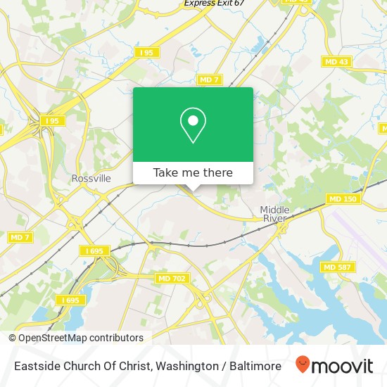 Mapa de Eastside Church Of Christ