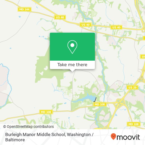 Burleigh Manor Middle School map