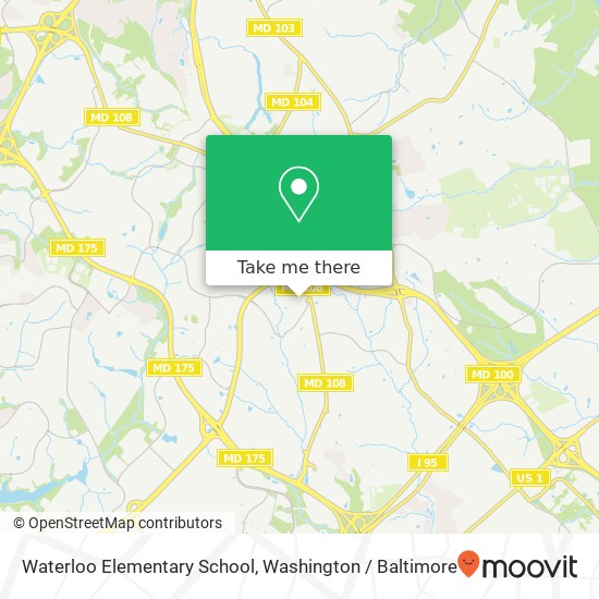 Waterloo Elementary School map