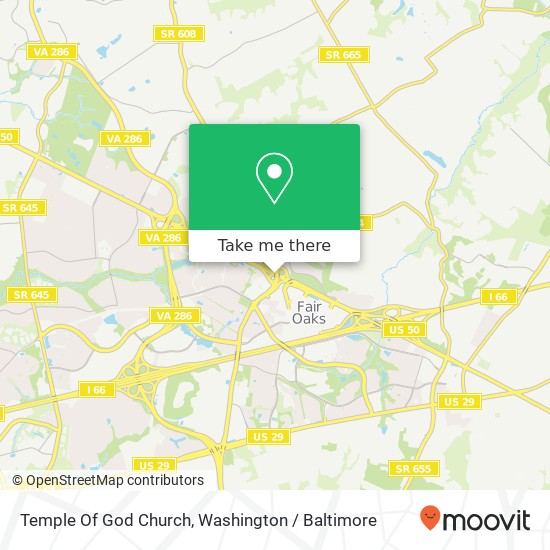 Temple Of God Church map