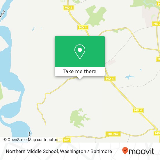 Northern Middle School map