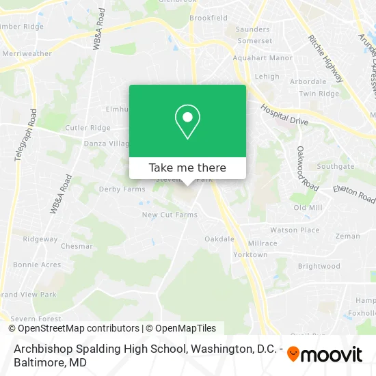 Archbishop Spalding High School map