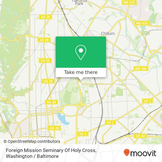 Foreign Mission Seminary Of Holy Cross map