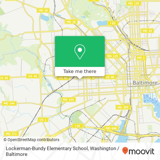 Mapa de Lockerman-Bundy Elementary School
