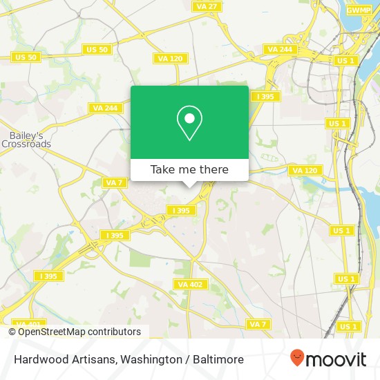 Hardwood Artisans map