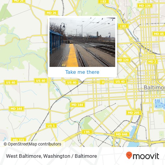 Mapa de West Baltimore