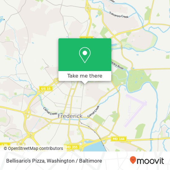 Bellisario's Pizza map