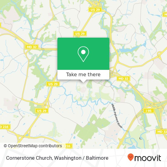 Cornerstone Church map