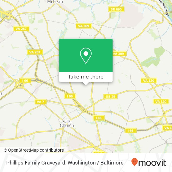 Mapa de Phillips Family Graveyard