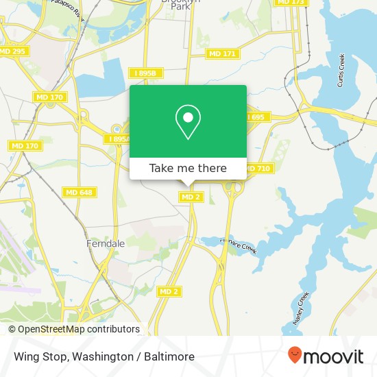 Wing Stop map