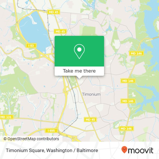 Timonium Square map