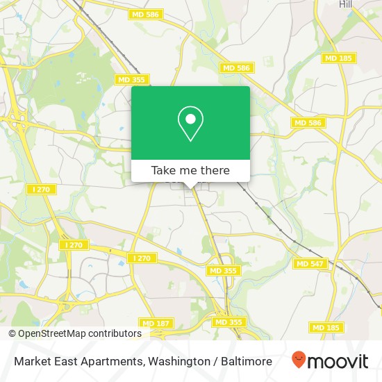 Mapa de Market East Apartments